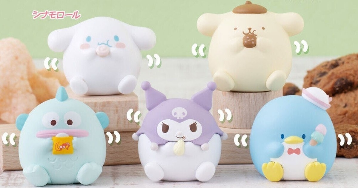 GASHAPON『三麗鷗明星 吃太多了...粉彩Ver.』轉蛋 新配色萬代南夢宮官方商店限定登場！