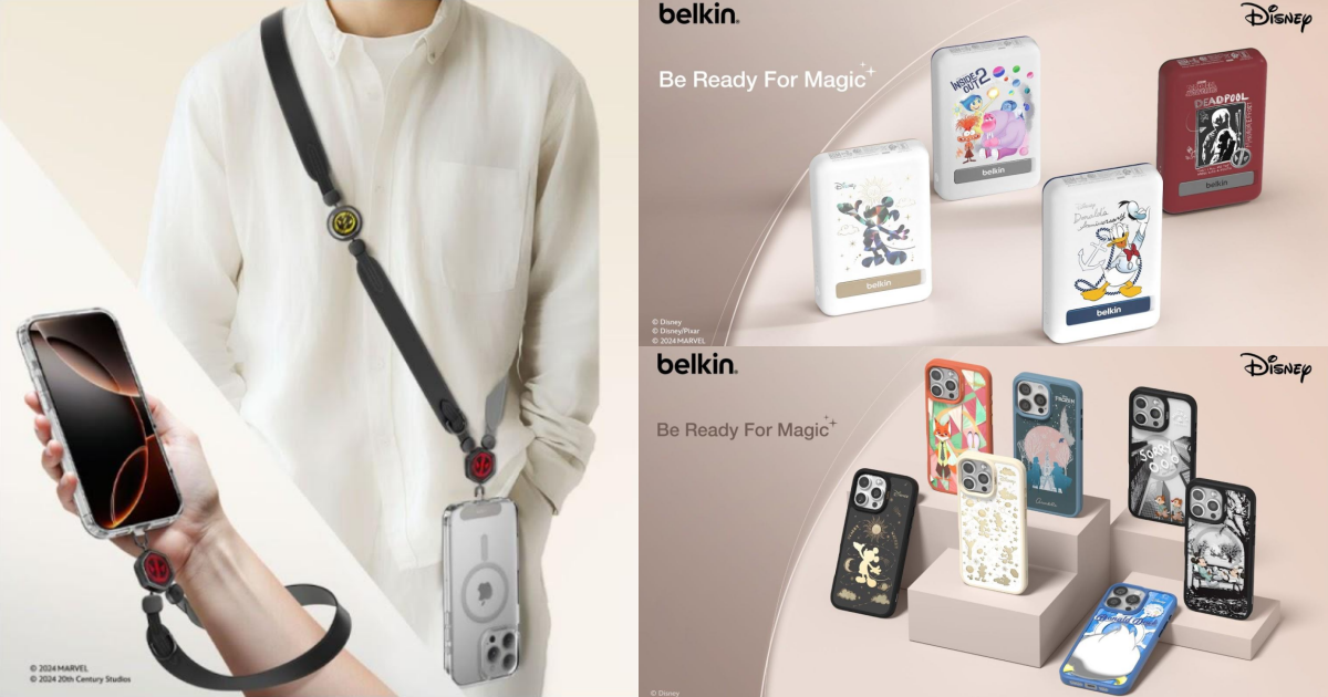 Belkin《Disney限定系列》來襲！史迪奇、米奇、動物方城市、腦筋急轉彎、冰雪奇緣等多款時尚、實力派手機配件一次收齊！