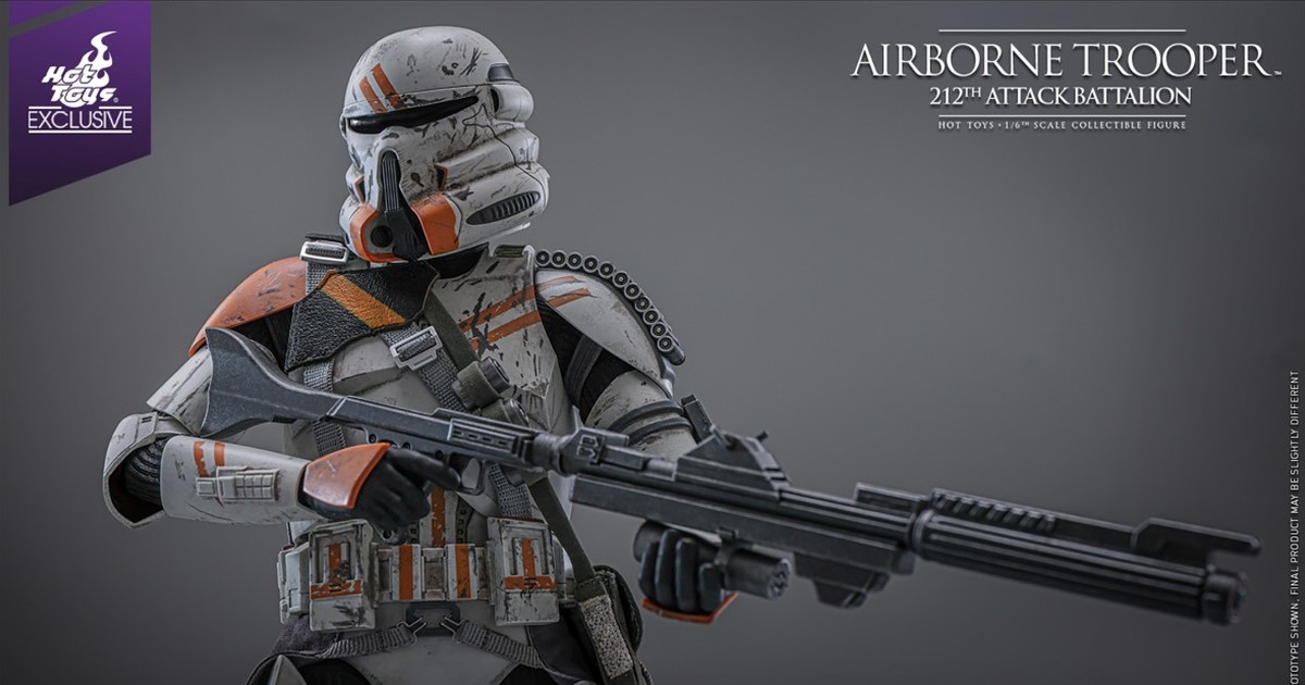 Hot Toys『《星際大戰三部曲：西斯大帝的復仇》複製人空降部隊士兵（第212攻擊營）』1/6比例收藏級人偶