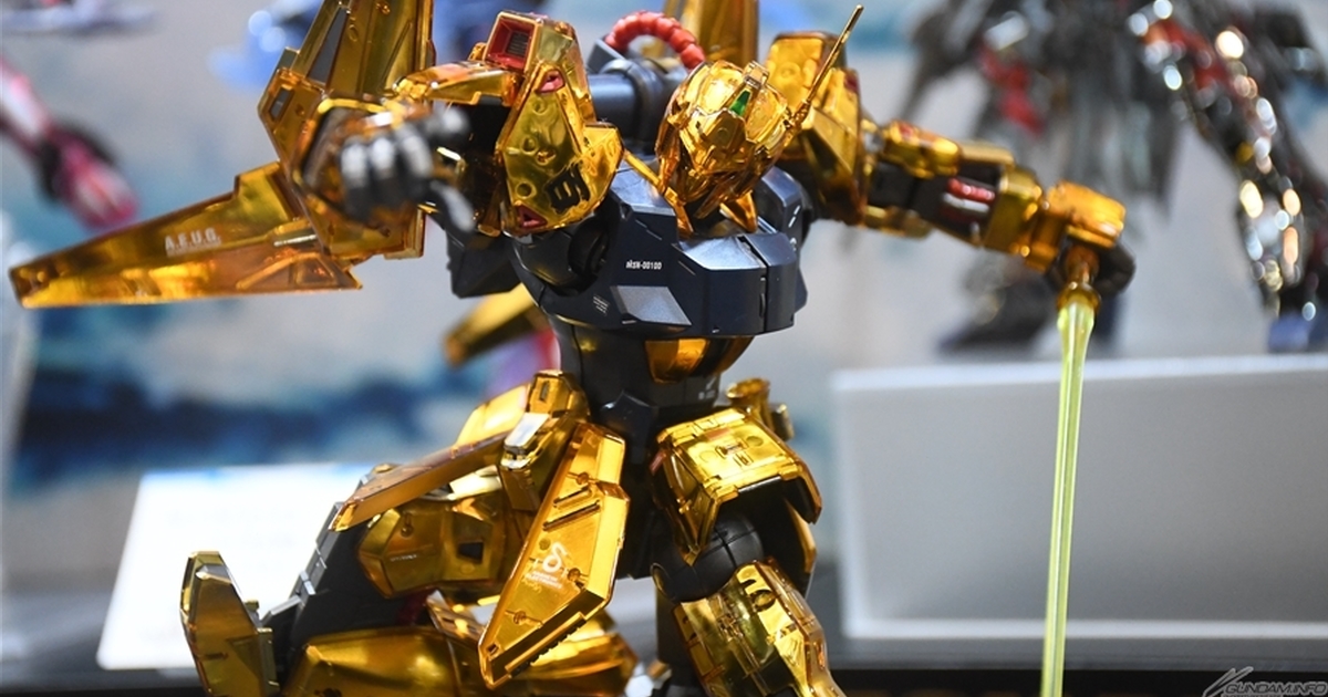 鋼彈基地 10 月限定鋼普拉『MG 1/100 百式 Ver.2.0［機械核心電鍍］』樣品展出！