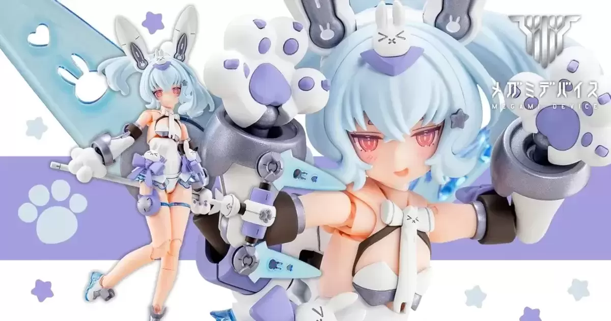 壽屋『女神裝置 PUNI☆MOFU 雪兔』新規成型色再現雪白色調、收錄三種新規表情零件！