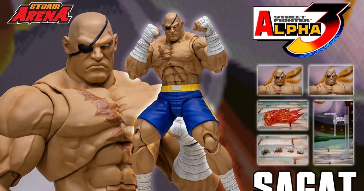 STORM COLLECTIBLES『STORM ARENA《快打旋風 ZERO 3》沙加特（Sagat ）』1/12 比例可動人偶