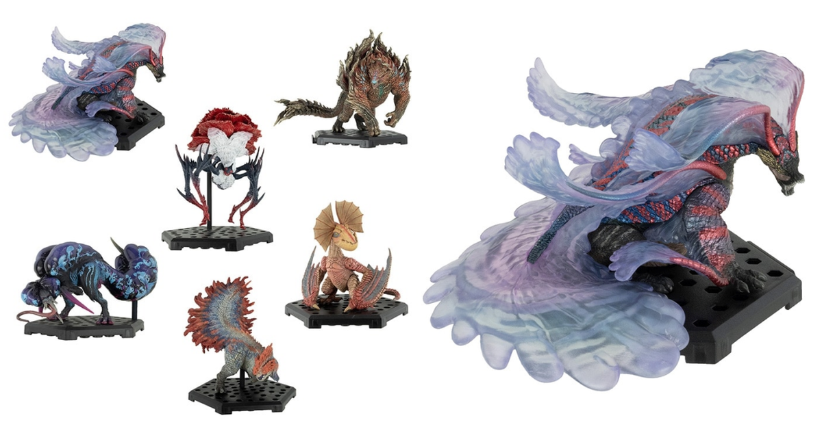 『CFB 魔物獵人雕像盒玩 Plus Vol.28』魔物獵人荒野 波衣龍、赫猿獸、炎尾龍...等人氣魔物登場！