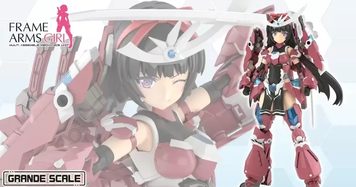 機甲少女『GRANDE SCALE 禍月』組裝模型  豐滿素體、帥氣和風武裝徹底放大數倍！