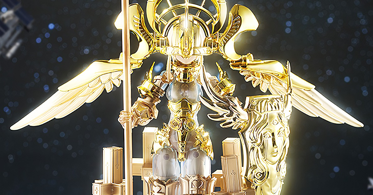 PLAMAX『神令 霸主‧加百列 標準Ver. / DX鍍金Ver.』豪華色彩再現莊嚴神聖的黃金霸主！