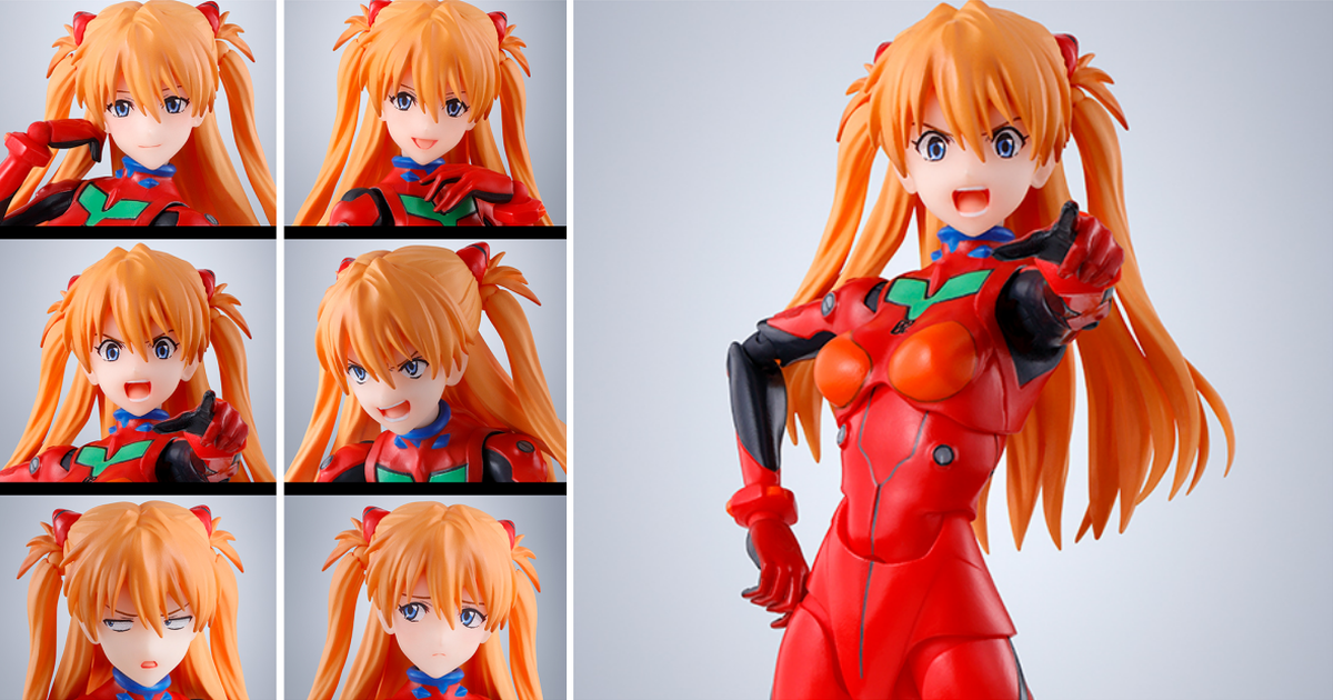 福音戰士新劇場版『S.H.Figuarts 式波·明日香·蘭格雷』可動人偶 生動表情零件自帶音效！