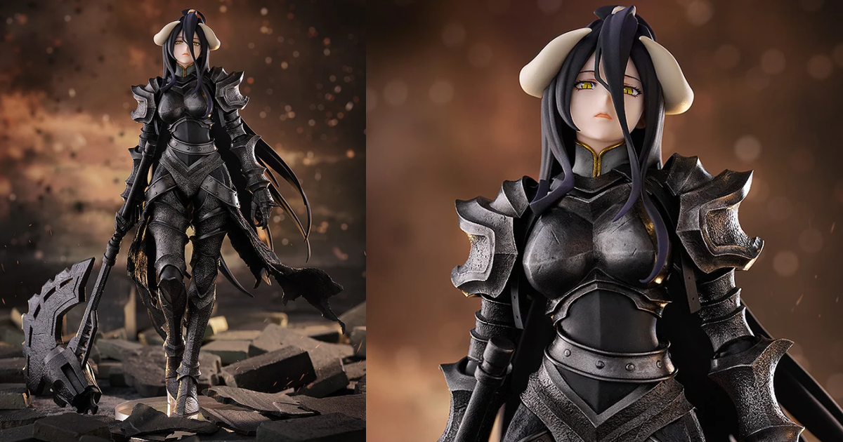 OVERLORD『POP UP PARADE 雅兒貝德 鎧甲Ver. L size』穿專用鎧甲、巨斧凜然現身！