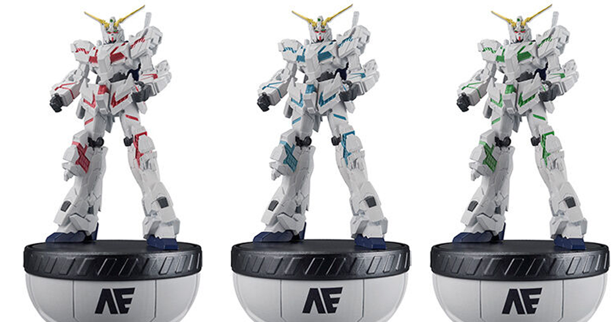 CAPSULE STRUCTURE『獨角獸鋼彈 Ver. TWC～鋼彈基地限定～』三色登場 轉蛋殼變形專用台座！