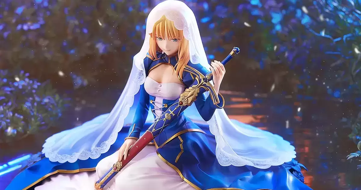 Fate/SN『Saber Garden of Avalon 1/7 比例模型』小說封面中聖潔、慈愛、絕美的吾王立體化！