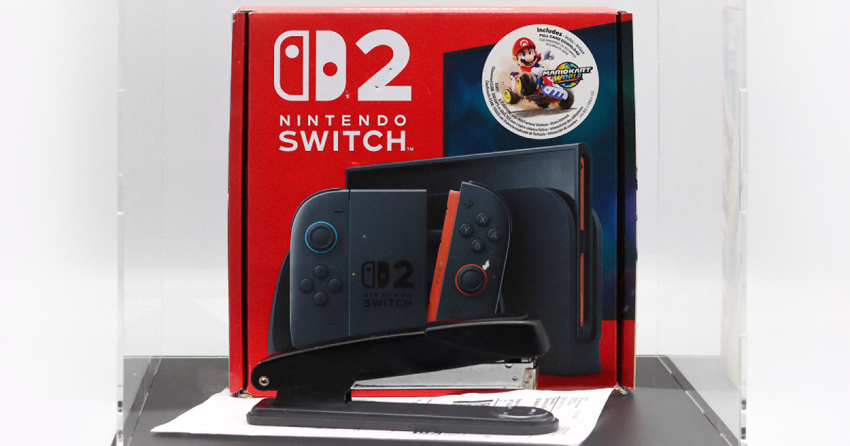 Nintendo Switch 2螢幕釘書機事件翻紅　GameStop將肇事釘書機高價拍賣做公益