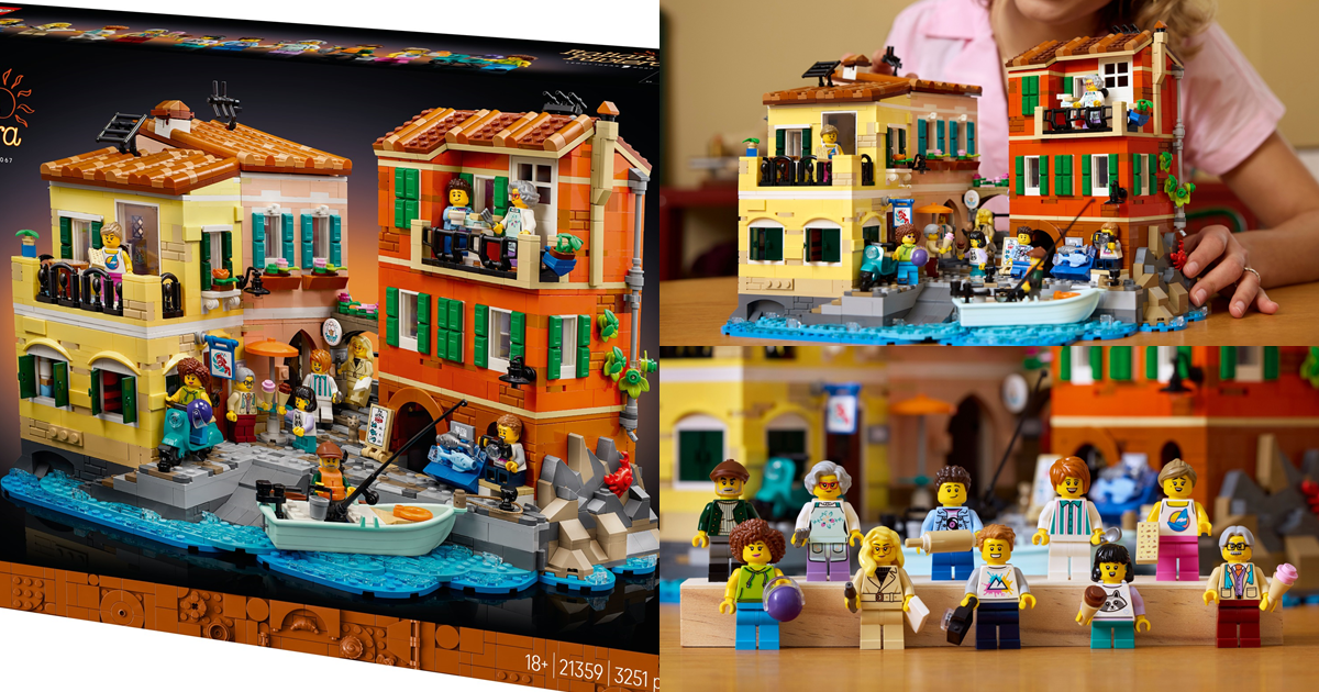 LEGO 21359 Ideas 系列「義大利里維埃拉」（Italian Riviera）重現浪漫的地中海小鎮街景～