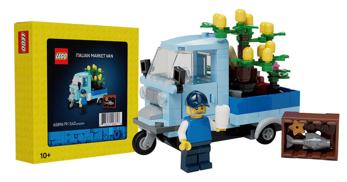 LEGO 5009422 義大利市集小貨車 （Italian Market Van）LEGO 21359 滿額禮 向Piaggio Ape致敬的義式浪漫經典之作