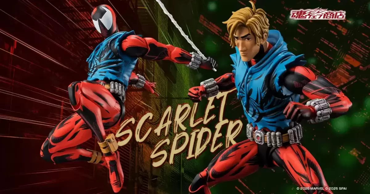 S.H.Figuarts「《蜘蛛人：穿越新宇宙》猩紅蜘蛛」可動人偶，精緻塗裝再現漫畫光影效果！