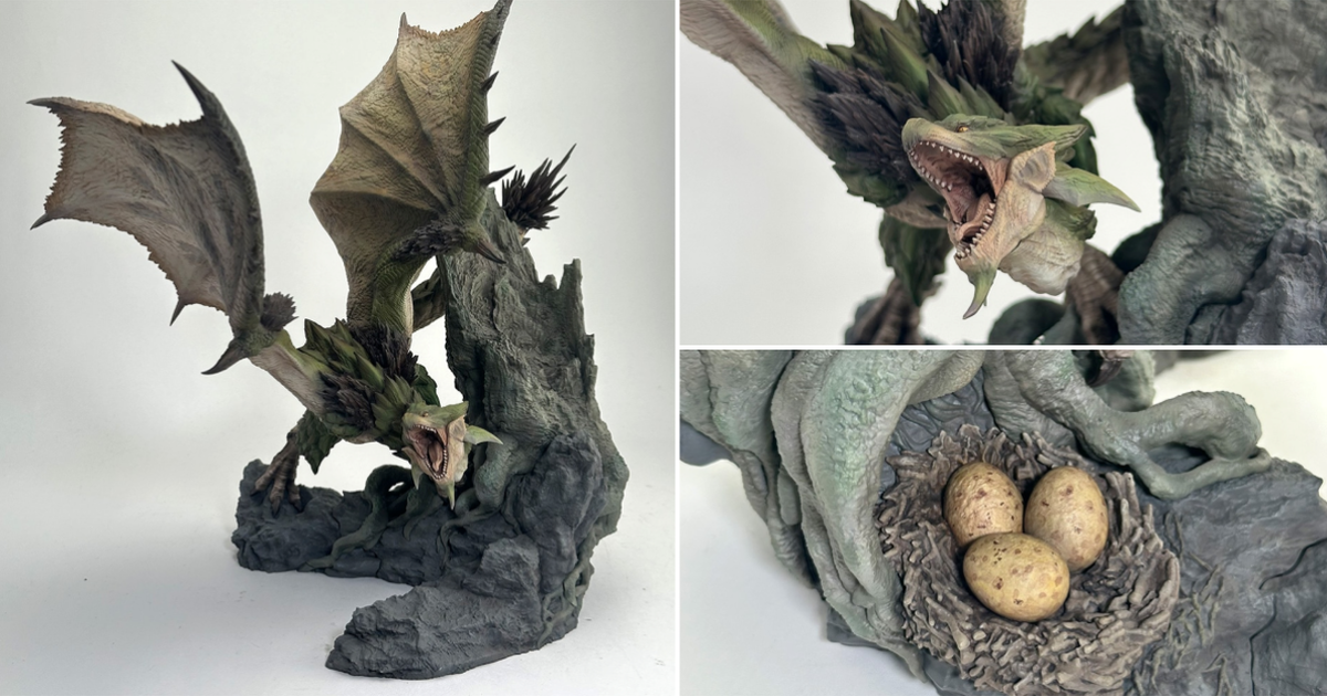 魔物獵人『CFB Creator's Model 雌火龍 利奧雷亞 Ver.2.0』雕像 君臨大地的陸地女王 再登場！