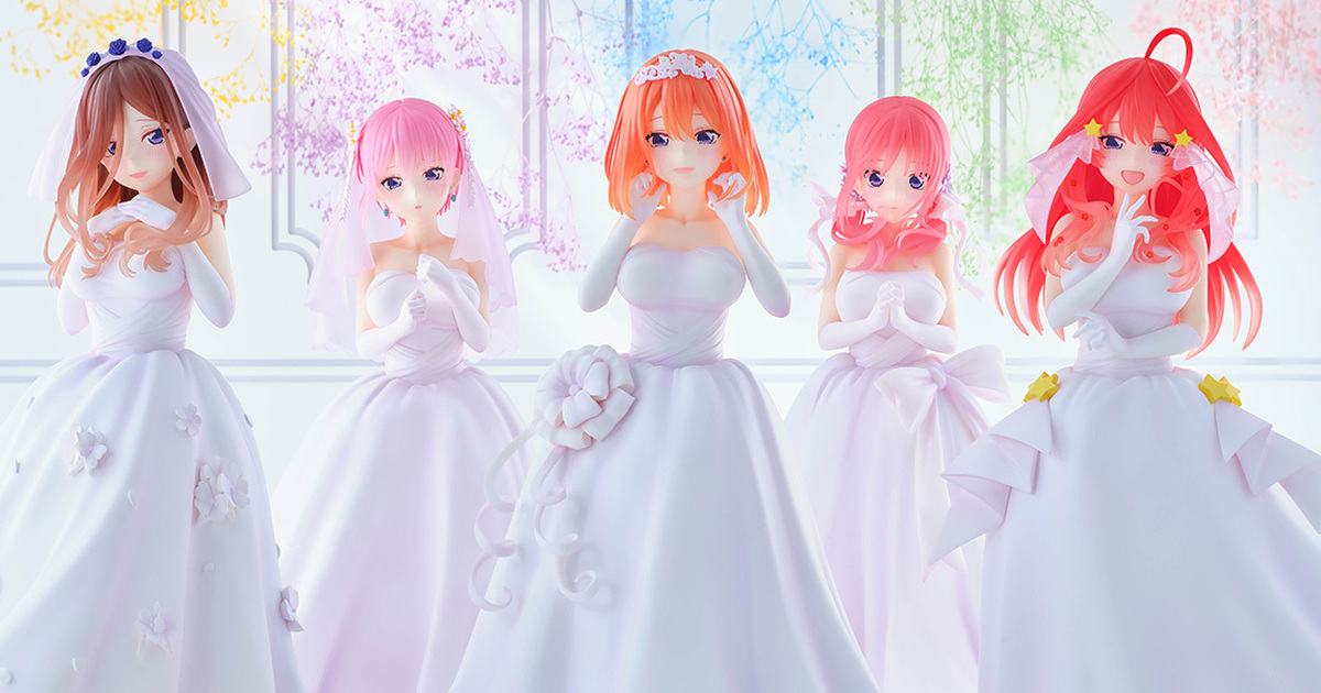 一番賞『五等分的新娘＊～五胞胎的愛～』大人氣婚紗插畫以1/7比例 Gracemaster系列立體化！