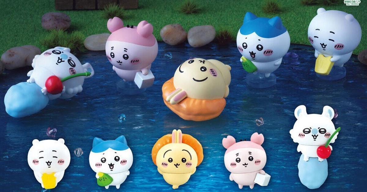 GASHAPON『吉伊卡哇 排排站3』轉蛋 在充滿夏日氛圍的水果汽水噴泉～悠哉玩水！