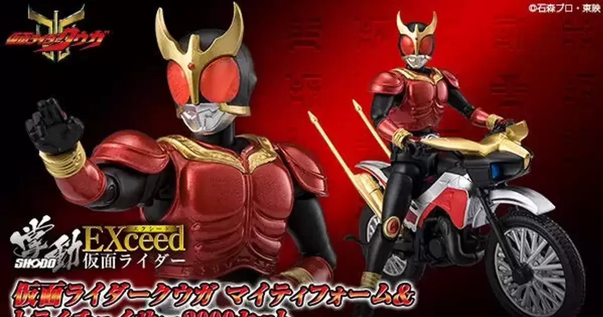 掌動EXCEED『假面騎士空我 全能形態&追跡者2000套組』造型色彩全面進化  搭配機車玩出帥氣騎乘姿態！