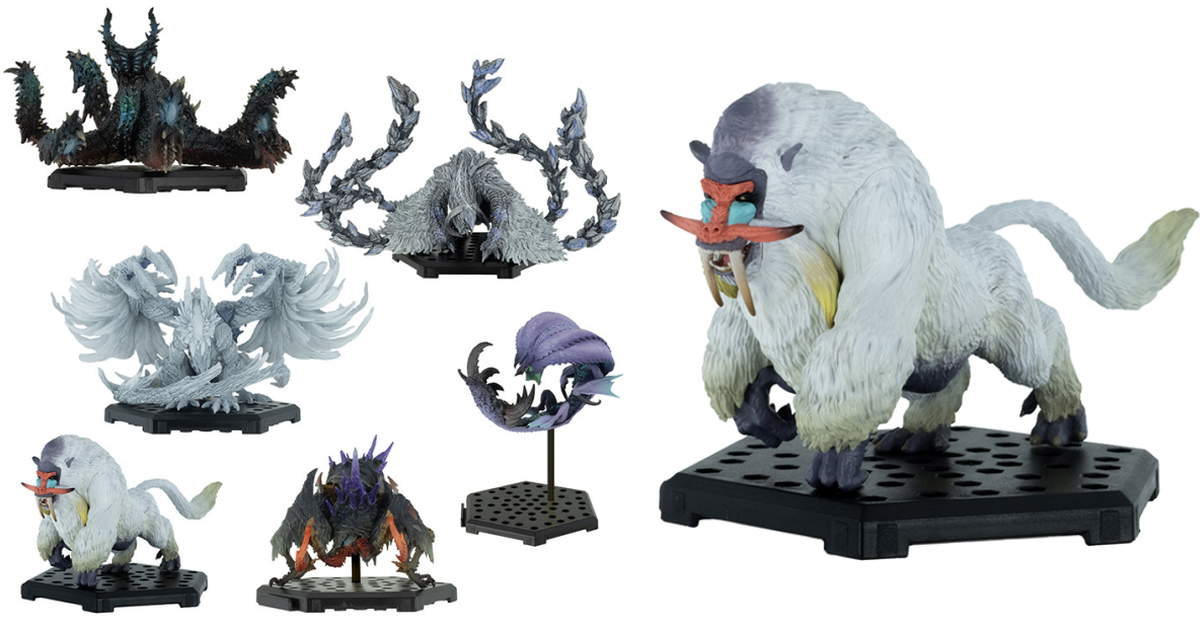 『CFB 魔物獵人雕像盒玩 Plus Vol.29』魔物獵人荒野 白熾龍、獄焰鱆、雪獅子王...等人氣魔物登場！