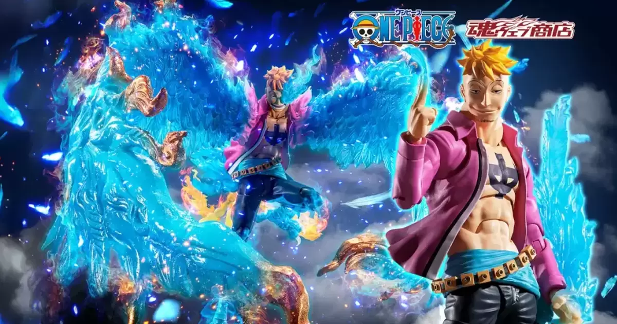 航海王『S.H.Figuarts 馬可-馬林福特頂上決戰-』可動人偶  綻放出青色火焰的不死鳥魄力登場！