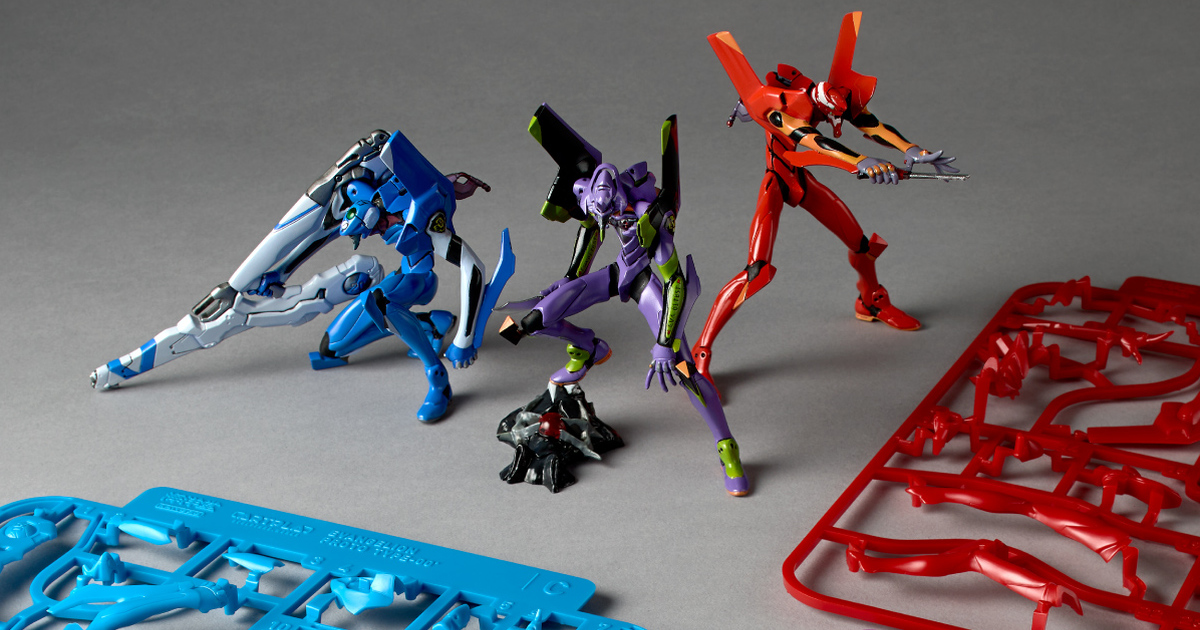 海洋堂『ARTPLA SCULPTURE WORKS EVA 初號機・貳號機・零號機（改）迎撃 第3新東京市』