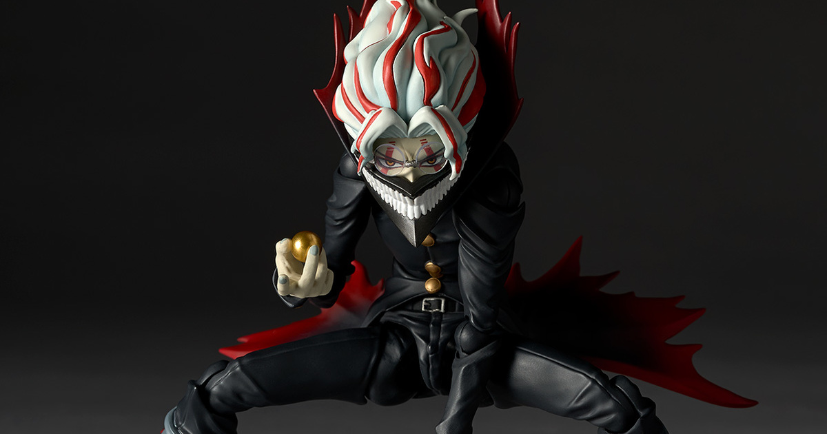 海洋堂 膽大黨『REVOLTECH 厄卡倫（變身）』可動人偶 附金色蛋蛋、可動高速婆婆配件！