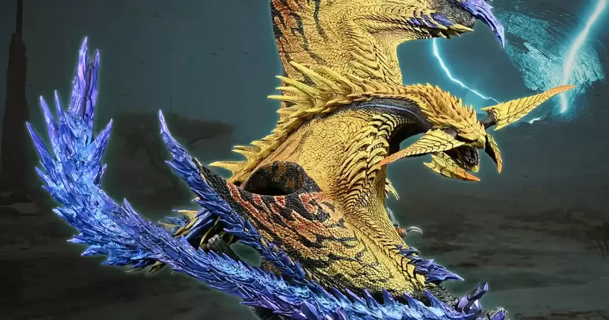 魔物獵人 荒野『CFB Creator's Model 煌雷龍』雕像 雷霆貫穿天塹沙原的魄力身姿！