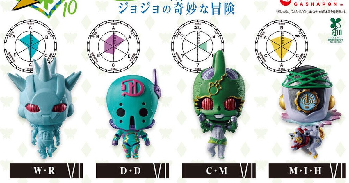 GASHAPON『JOJO的奇妙冒險 替身角色收藏 STAND Collection 10』轉蛋 新月、天堂製造登場！
