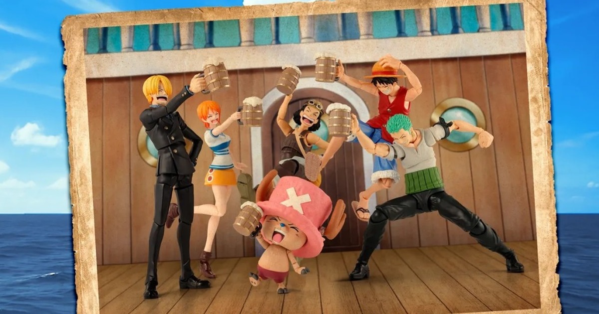 S.H.Figuarts「《航海王》宴會套組 -草帽小子一行人-」可動人偶配件包，一起來開宴會吧！