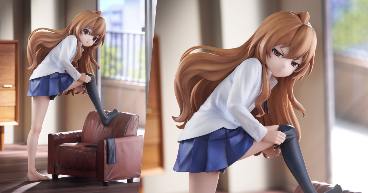 Furyu「F:NEX《TIGER×DRAGON》逢坂大河」1/7 比例塗裝完成品，片頭穿襪造型立體化！