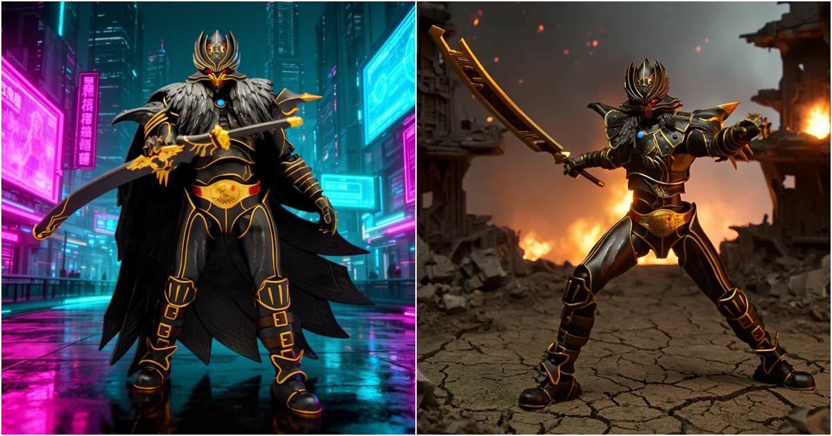 Yolopark AMK PRO 系列 -《鴉 KARAS》乙羽鴉新生版 預組裝模型 - 不祥的都市守護者