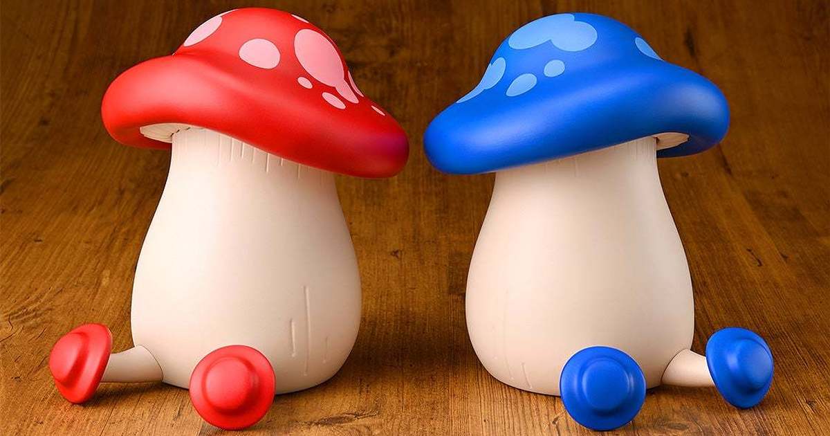 GOODSMILE COMPANY「《迷宮飯》走路菇 紅／藍」軟膠模型，療癒雙色美味登場！