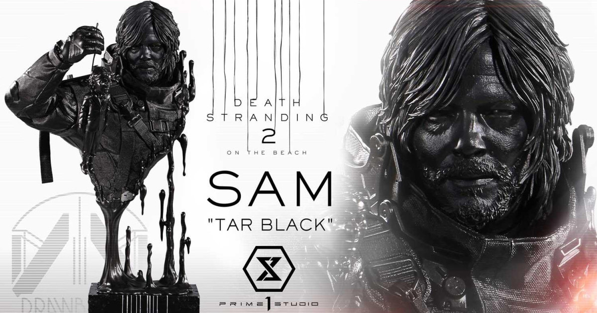 Prime 1 Studio『PREMIUM BUST 死亡擱淺2：冥灘之上 山姆（焦油黑）』1/3比例豪華胸像