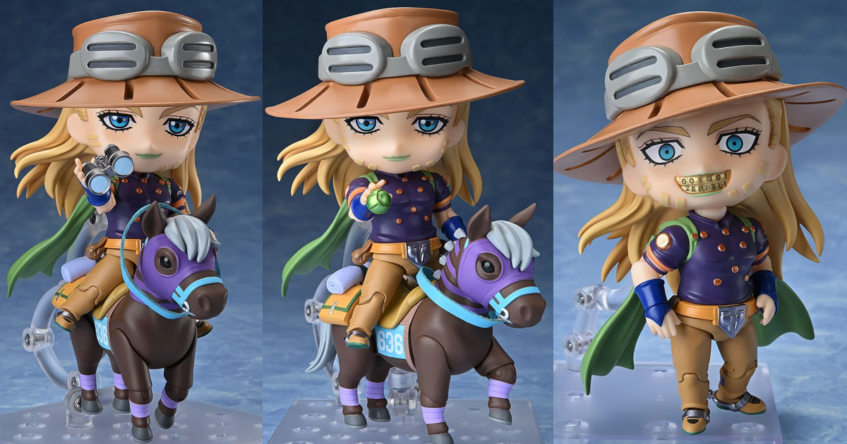 Steel Ball Run: JoJo's Bizarre Adventure "Nendoroid Gyro Zeppeli" DX Version Includes Articulated Valkyrie Horse!