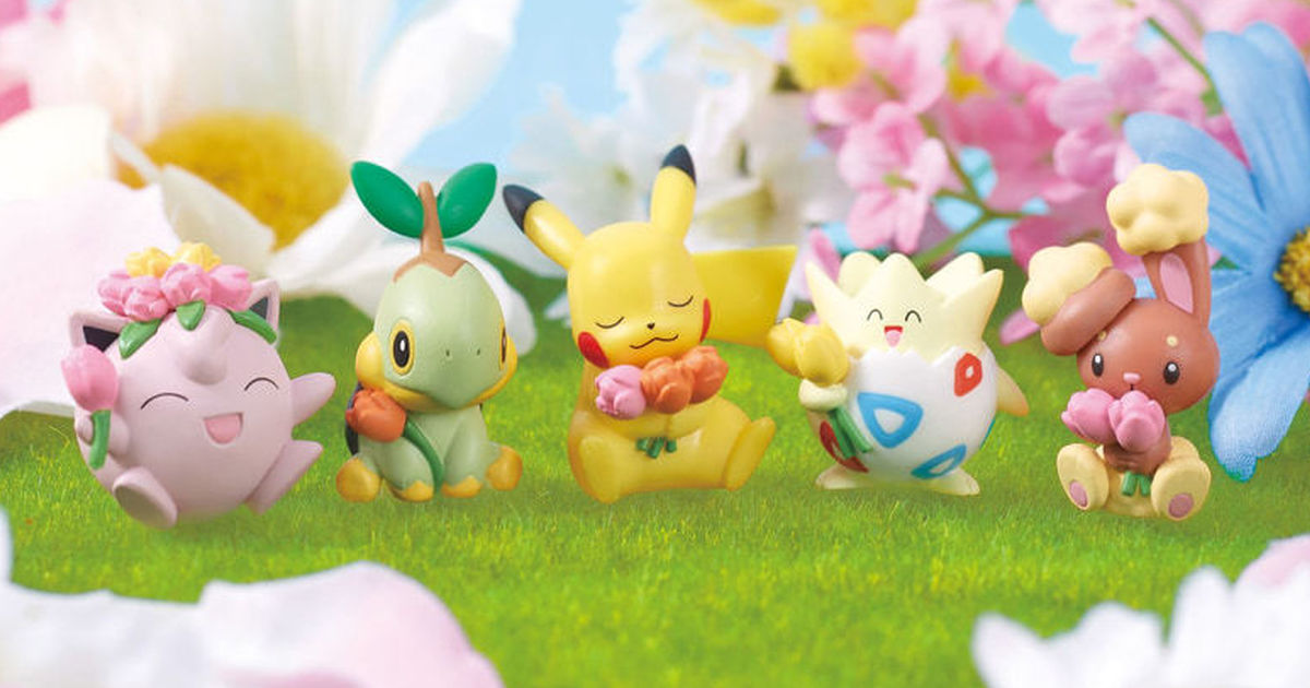 T-ARTS "Pokémon Warm Spring Day 2" Gashapon: A Cute Combination of Colorful Flowers and Pokémon, Full of Springtime Vibes!