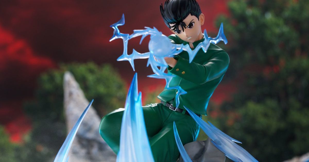 TAITO DRESSTA Yu Yu Hakusho Yusuke Urameshi Figure Captures Dynamic Spirit Gun Moment!