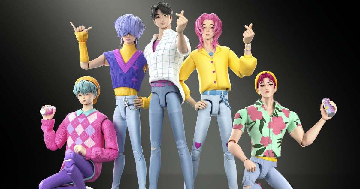 Mattel Unveils "KPop Demon Hunters" Saja Boys 6.5-Inch Action Figures, Featuring "Soda Pop" Outfits!