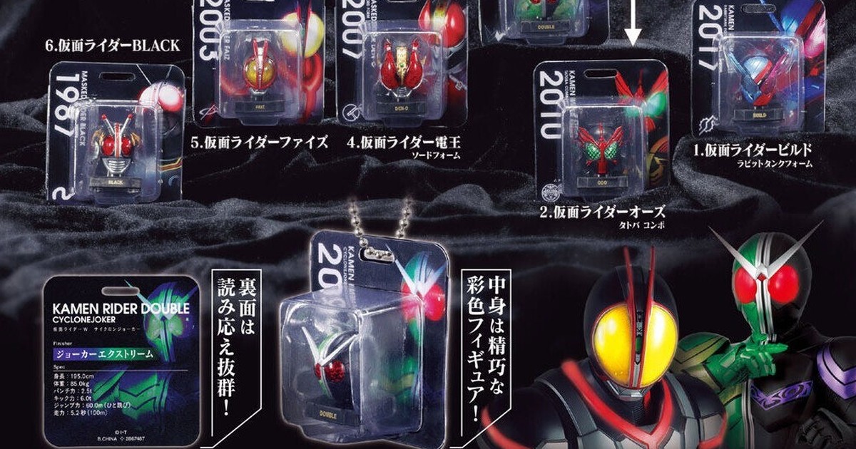 GASHAPON Unveils "Kamen Rider Mask Blister Charm Collection 2" Capsule Toys, Featuring Iconic Rider Masks!
