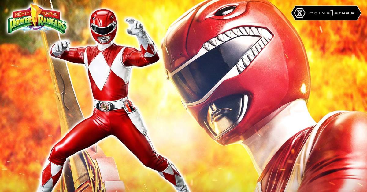 Prime 1 Studio Unveils Mighty Morphin Power Rangers Red Ranger 1/4 Scale Statue with Power Sword Poses