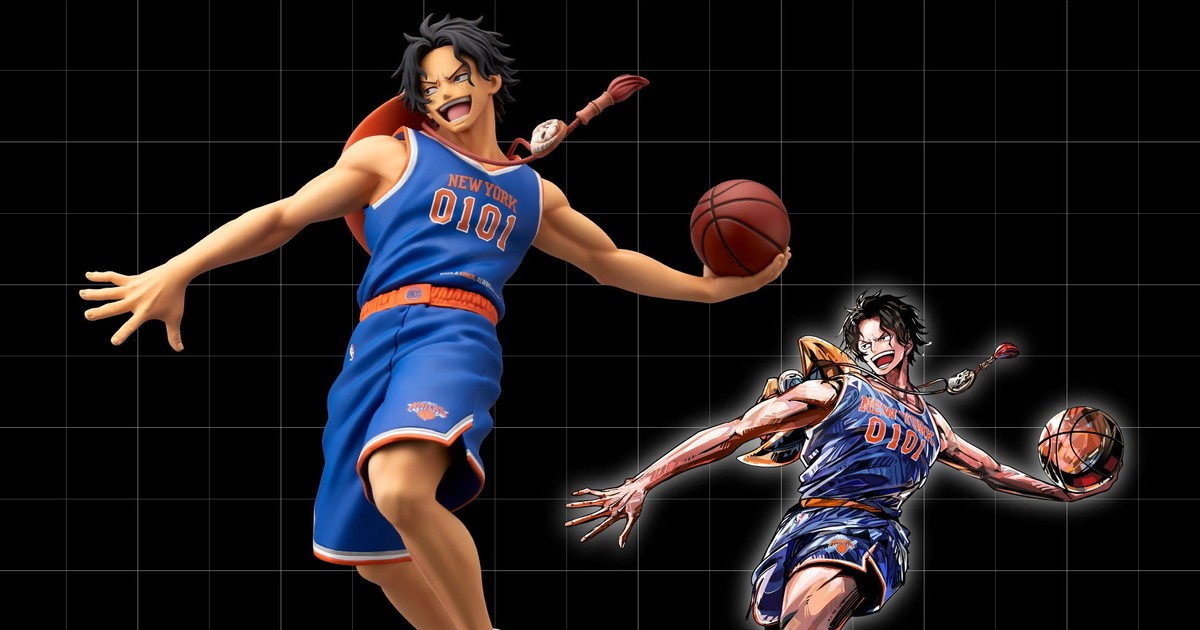 『ONE PIECE』×NBA！MASTER STARS PIECE ポートガス・D・エース（ニューヨーク・ニックス）がチャンピオンチームのユニフォーム姿で立体化！