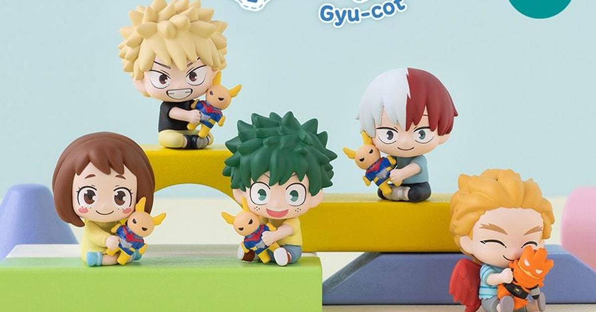 GASHAPON『僕のヒーローアカデミア ぎゅーこっと』オールマイトのぬいぐるみを抱きしめる癒やし系マスコットフィギュアが登場！
