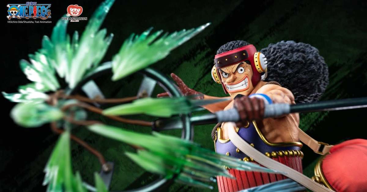 集美殿堂「《航海王》草帽小子一行人系列 騙人布 共鳴版／典藏版」1/6 比例收藏雕像，衝擊特效再現狙擊魄力！