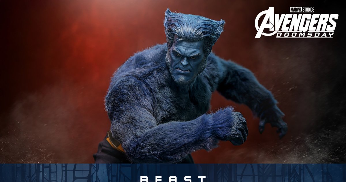 Hot Toys「《復仇者聯盟：末日崛起》野獸（Beast）」1/6 比例收藏級可動人偶，高質感再現毛茸茸的身軀！