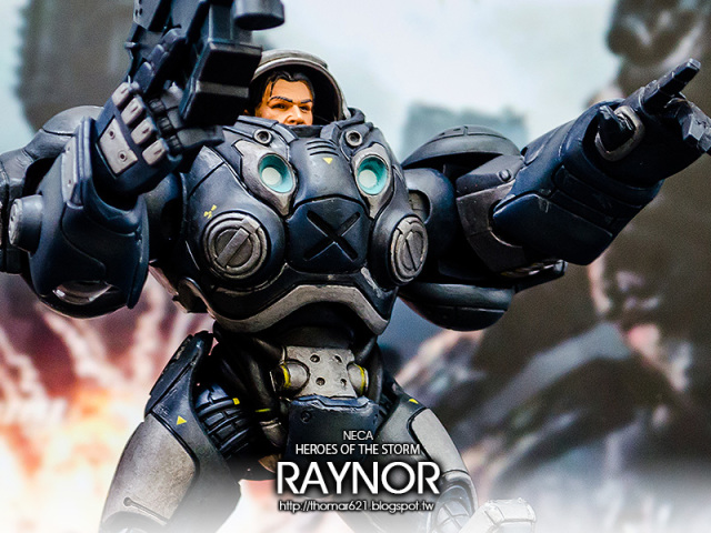 玩具心得：NECA HEROES OF THE STORM - 7” SCALE ACTION FIGURES RAYNOR 暴雪英霸 雷諾