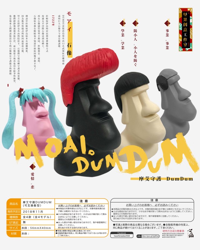 台灣設計扭蛋扭蛋｜桌上小物 【摩艾守護】詳細完整介紹