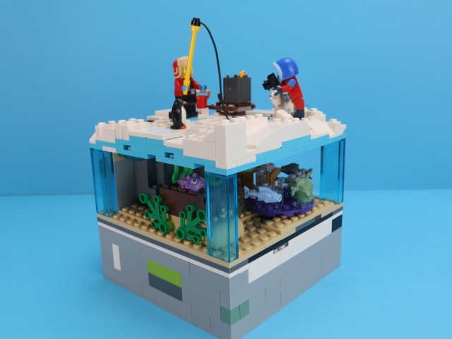 LEGO 冰上钓鱼 手動或电动 Winter Ice Fishing Modular