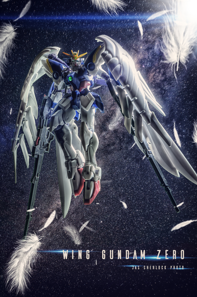 玩具攝影 萬代robot魂wing Gundam Zero 飛翼零式鋼彈用一支手電筒打出盒繪般的光質感 玩具人toy People News