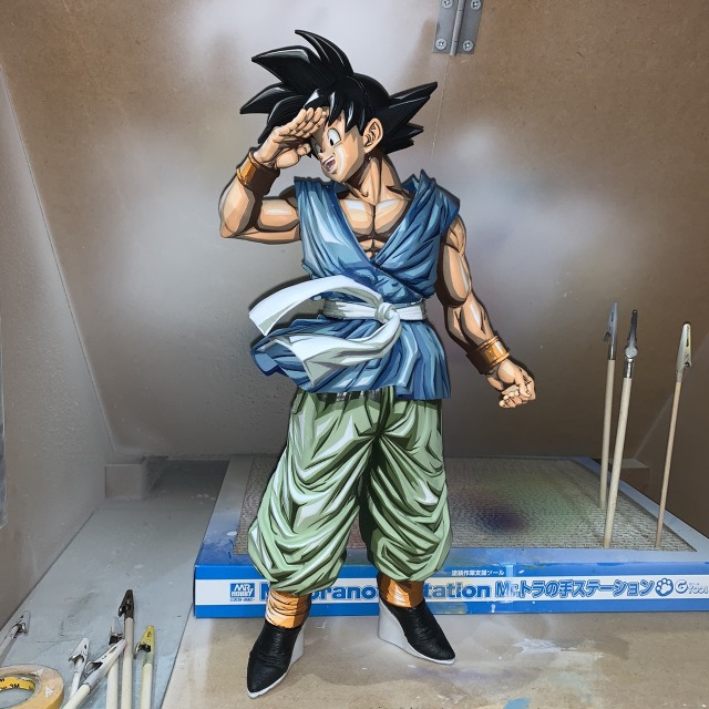 超越3D的2D！超神日本推主分享2D塗裝孫悟空、七龍珠PVC ！令人驚嘆的 2次元漫畫風格！