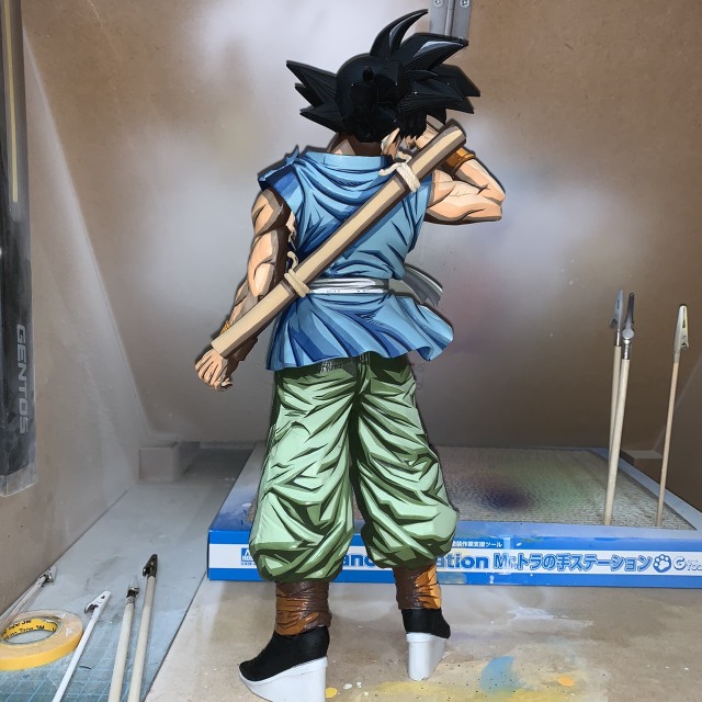 超越3D的2D！超神日本推主分享2D塗裝孫悟空、七龍珠PVC ！令人驚嘆的 2次元漫畫風格！