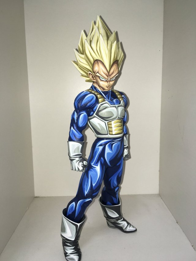 超越3D的2D！超神日本推主分享2D塗裝孫悟空、七龍珠PVC ！令人驚嘆的 2次元漫畫風格！