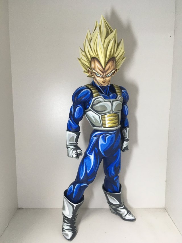 超越3D的2D！超神日本推主分享2D塗裝孫悟空、七龍珠PVC ！令人驚嘆的 2次元漫畫風格！